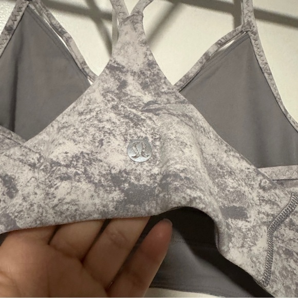 Lululemon Expand Your Limits Sports Bra: Washed Marble Alpine White Silverscreen - Picture 5 of 6